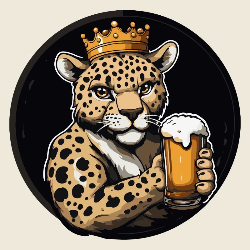 Bande dessinée de bière léopard