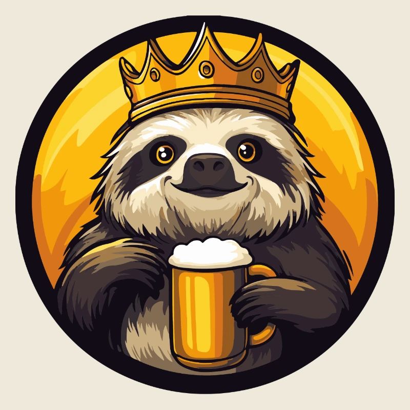 Bande dessinée de bière paresseux
