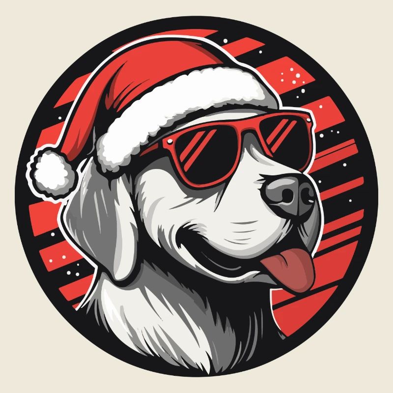 Labrador Hund Weihnachten Cool