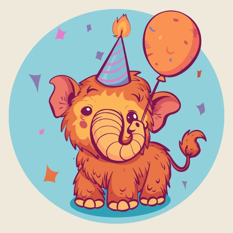 Bande dessinée d’anniversaire mammouth