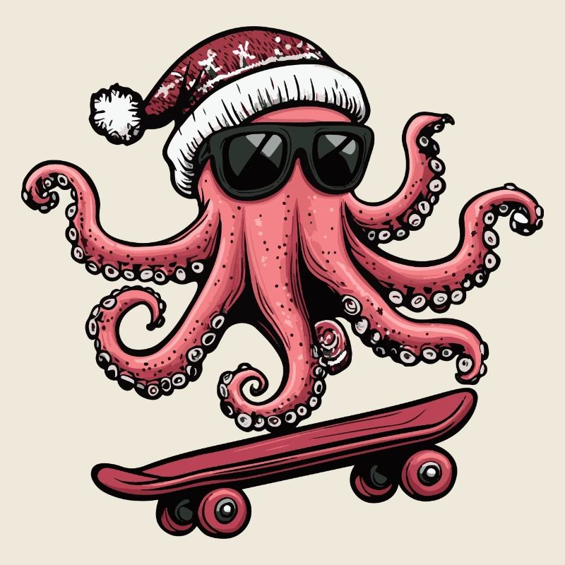 Octopus Christmas Funny