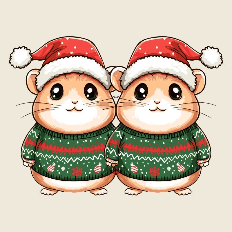 Équipe de Noël des hamsters