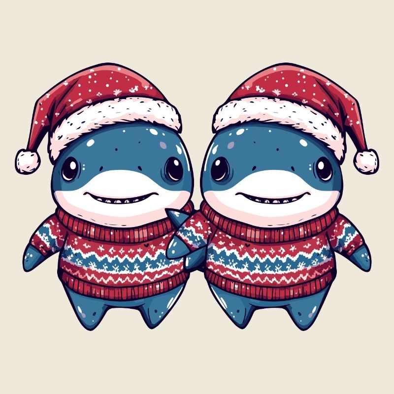L’équipe de Noël des requins