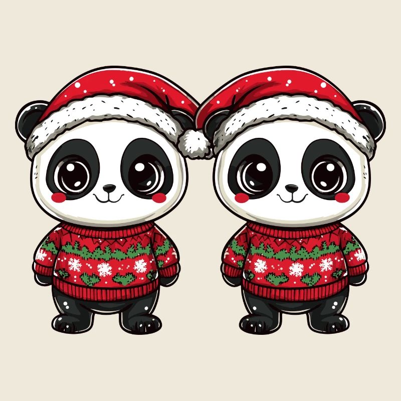 Panda Weihnachten Team