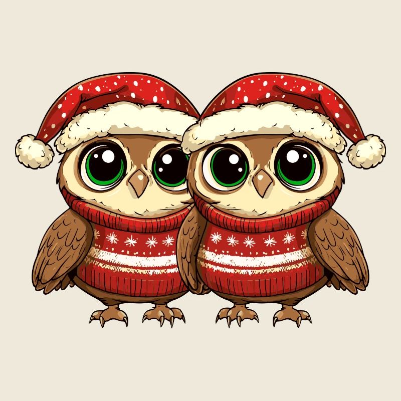 Eule Weihnachten Team