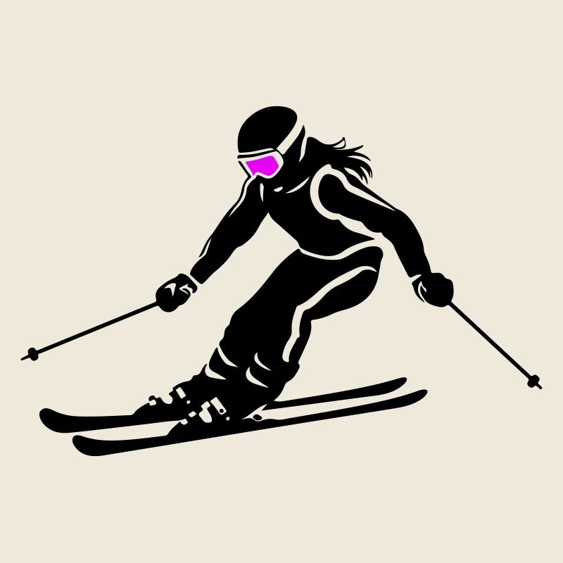 Skiing Skiing Woman Icon