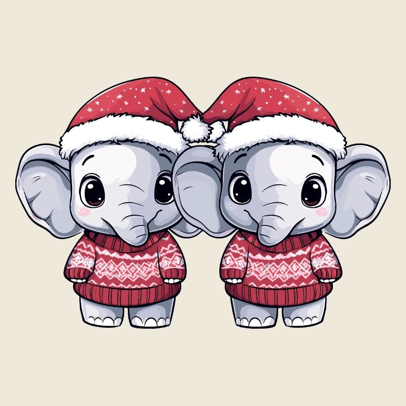 Elefant Weihnachten Team