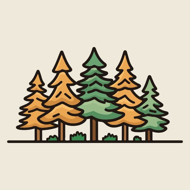 Forêt, Paysage, Arbres