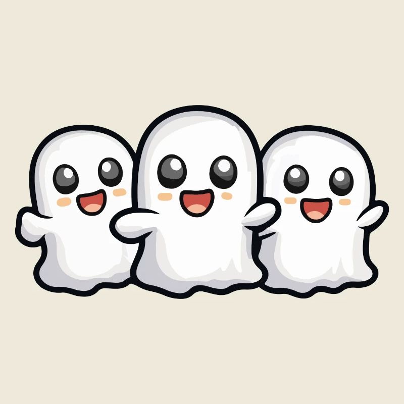 Ghosts Halloween Cartoon