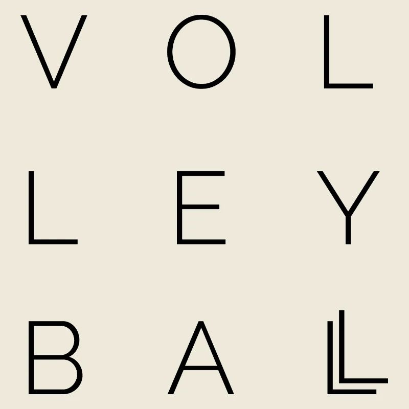 volleyball type font letters symbol Logo icon