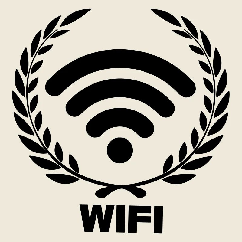 Wifi en couronne de laurier