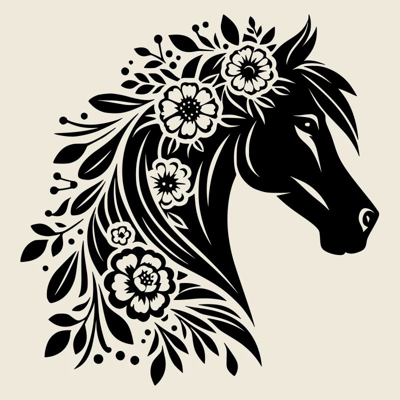 Fleurs de tête de cheval