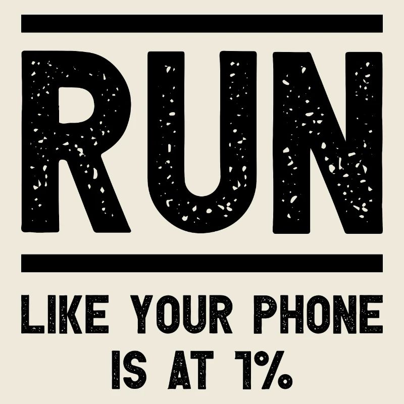 Courez comme si votre téléphone était à 1% Funny Runner
