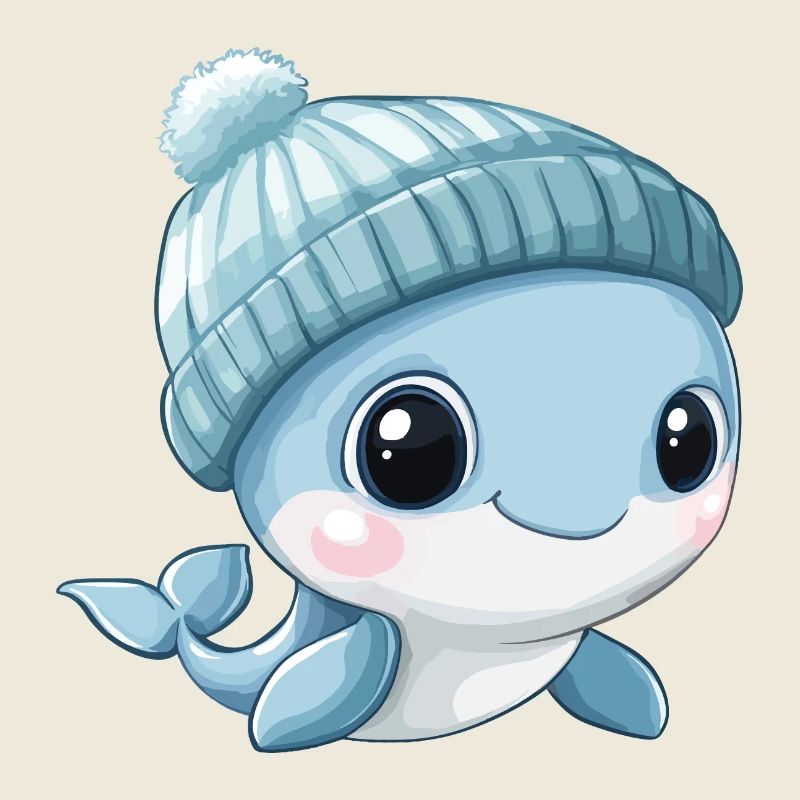 baleine mignon mignon bébé enfants animal baleine bleue dessin animé