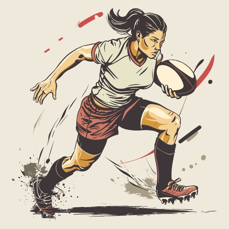 Female rugby player