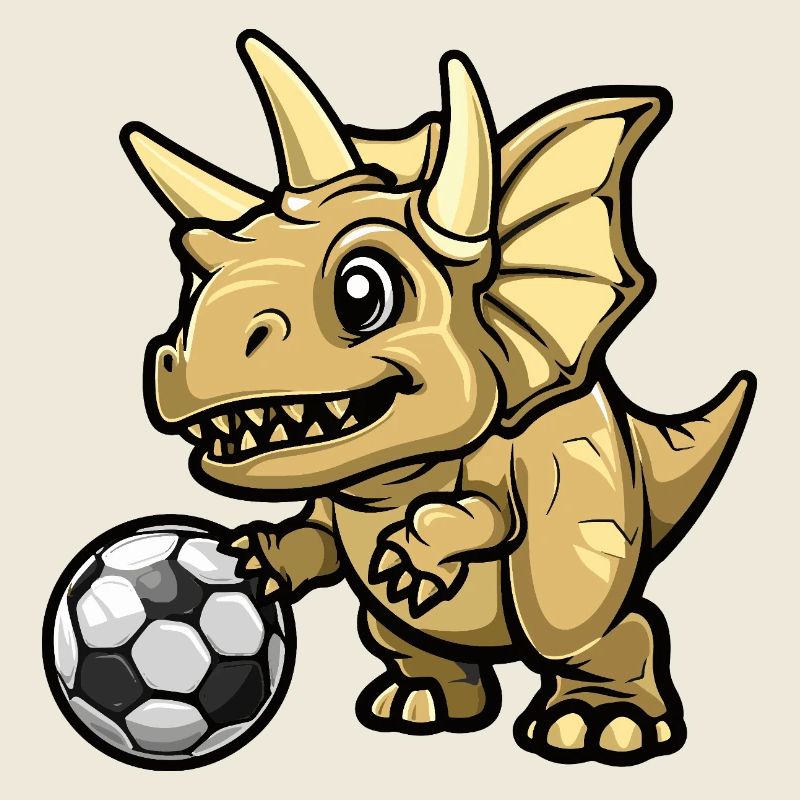 Dinosaurier Fußball Comic