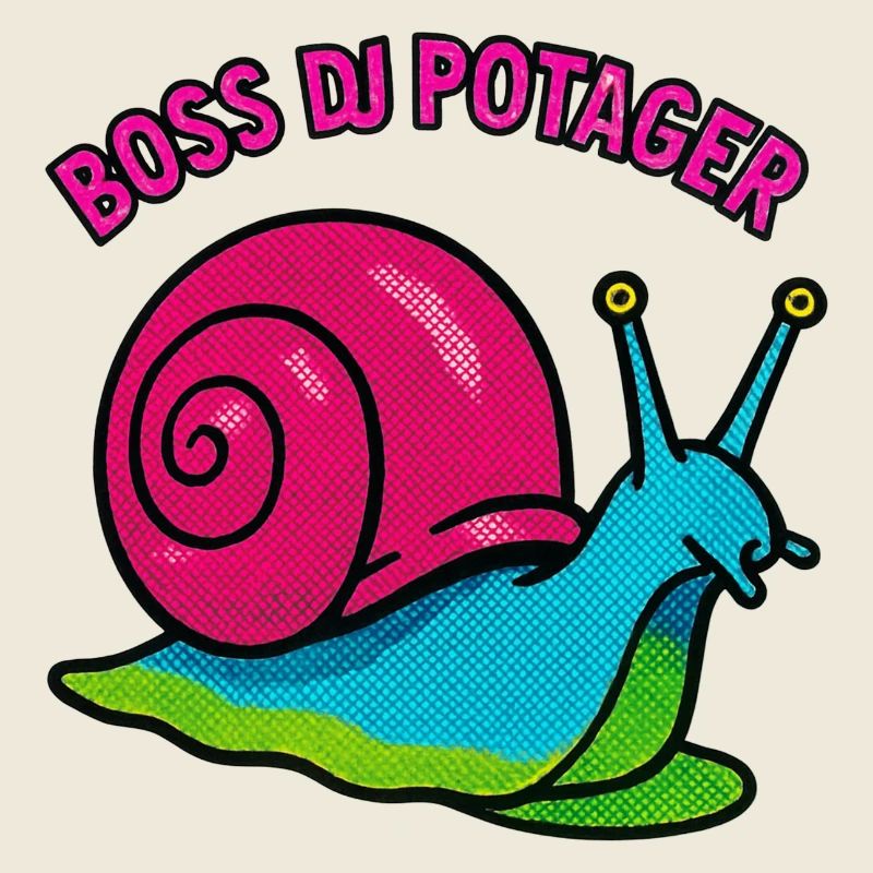 Escargot Chef du Potager - Retro Comic