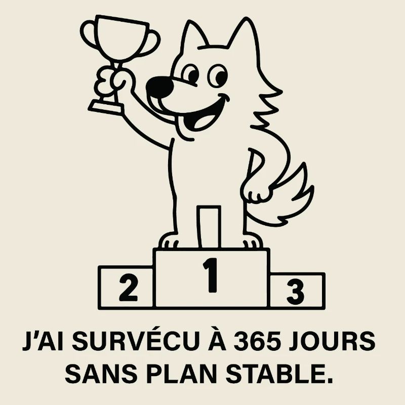 Loup vainqueur sans plan stable