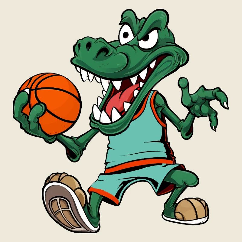 Basketballer Krokodil