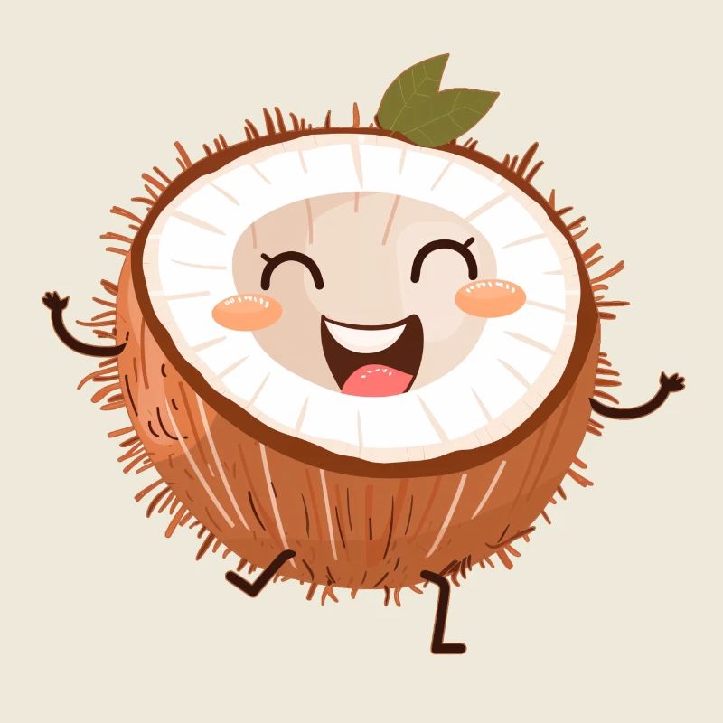 noix de co co, noix mignonne, coconut