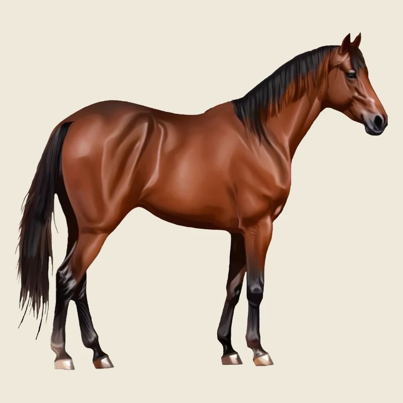 Serafina - cheval brun, debout