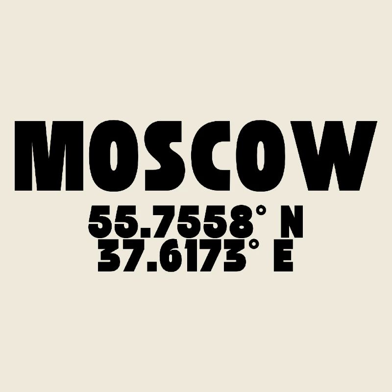 Moscou - Design avec coordonnées