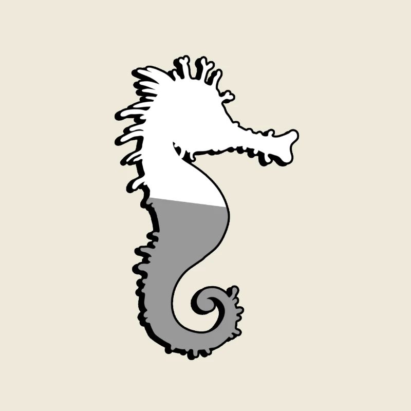 Seepferdchen - Illustration