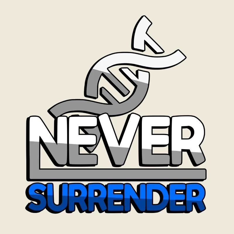 NEVER SURRENDER (Blau) + DNA - Gaming