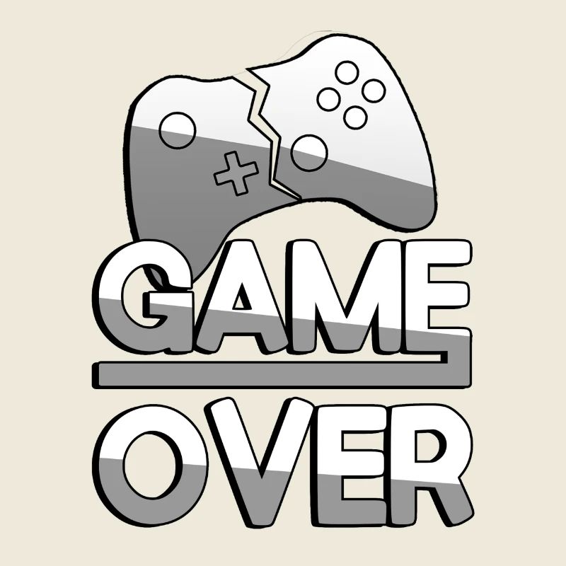 GAME OVER (Blanc) + Contrôleur - Jeux