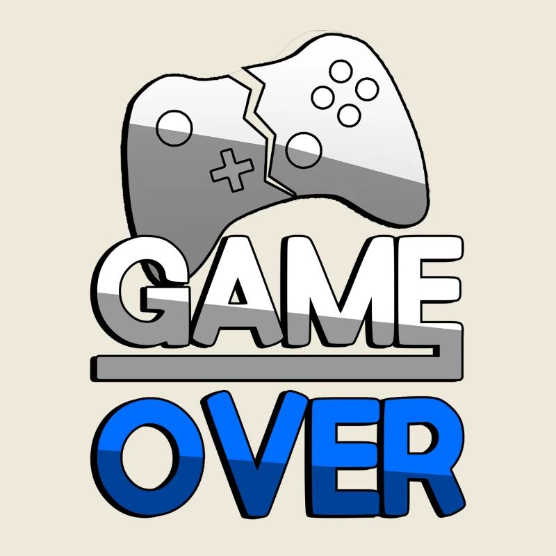 GAME OVER (Bleu) + Contrôleur - Jeux