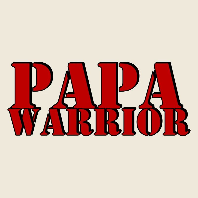 T-shirt logo Papa Warrior