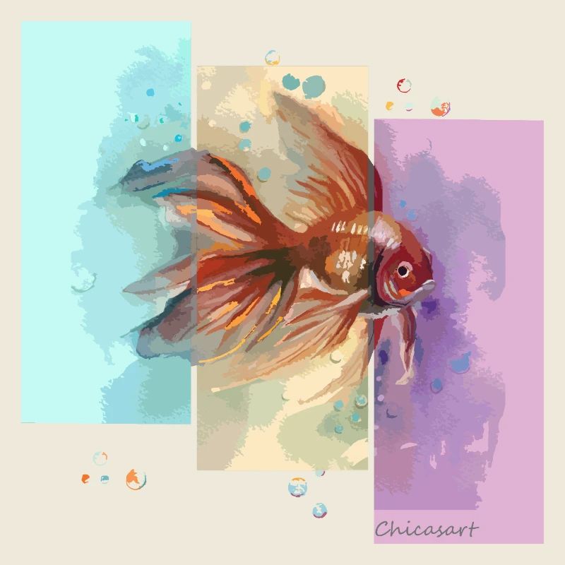 Goldene Fisch-Träume.