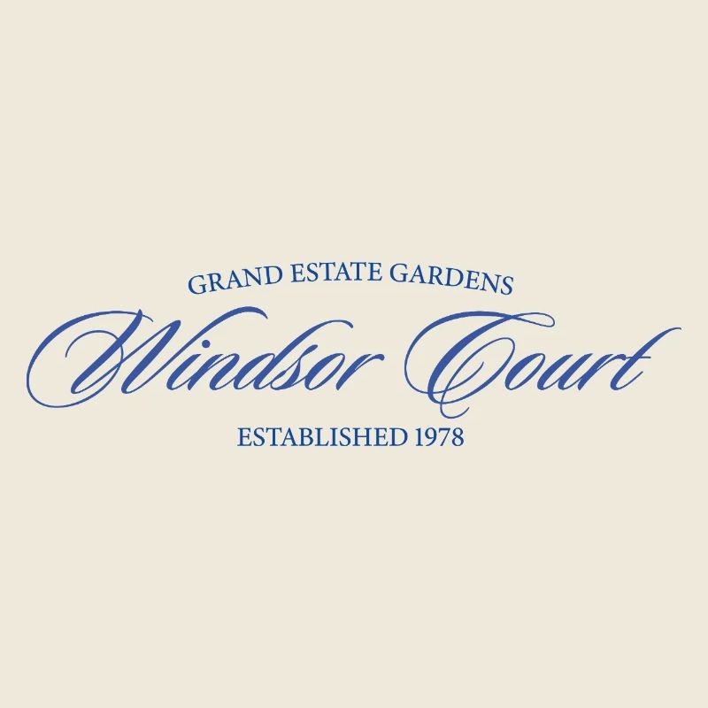 Windsor Court - Elegant Vintage Design Blue