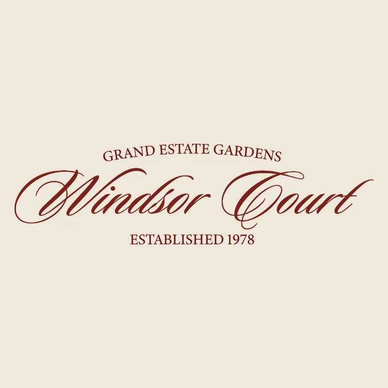 Windsor Court – Elegant Vintage Design Red