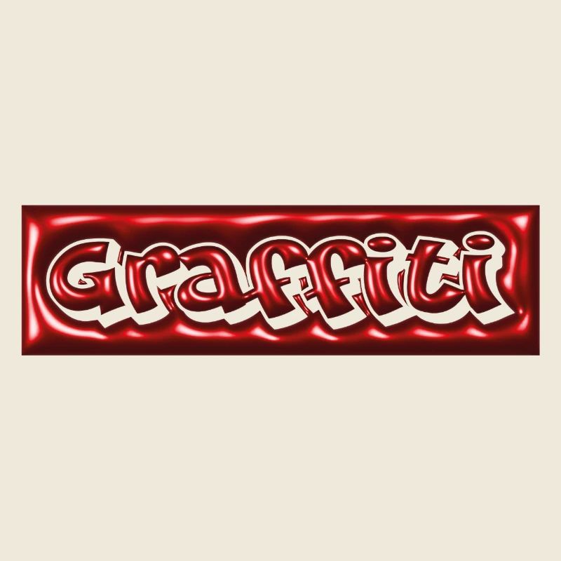 Bulle de graffiti 3D