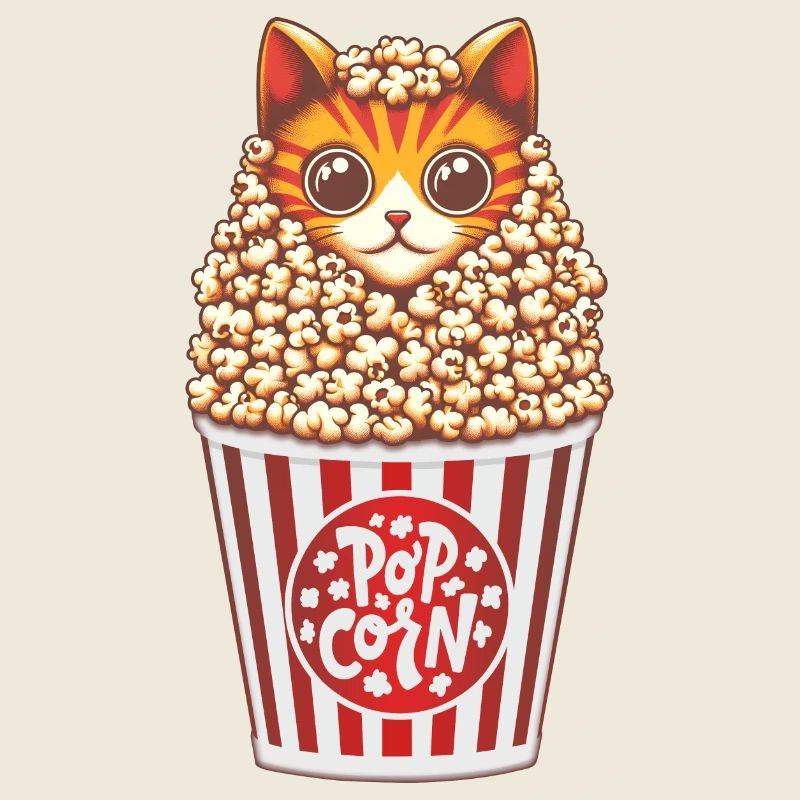 Popcorn Katze Anime