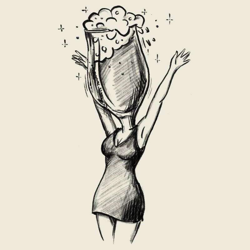 Bachelor Party Beer - Illustration