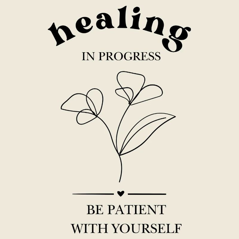 Filigrane Blumensilhouette healing