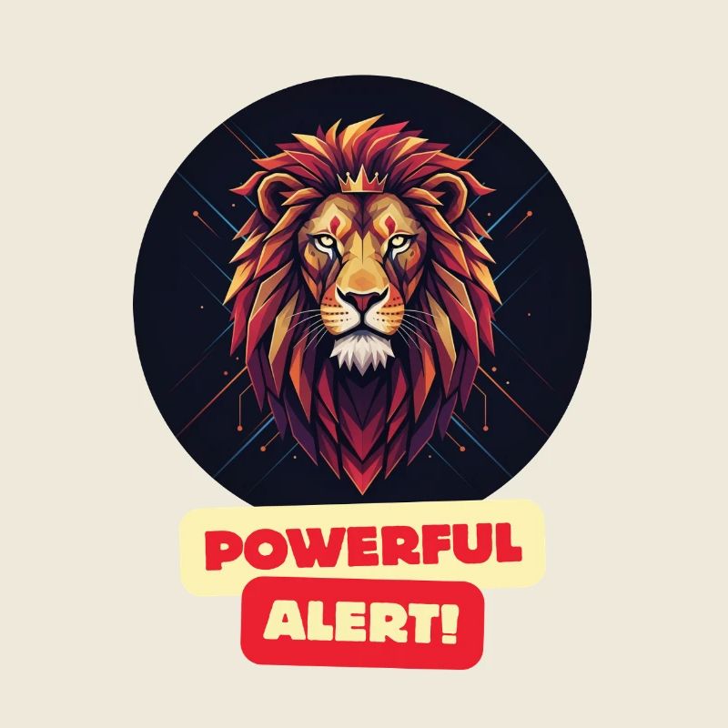 Mighty Geometric Lion