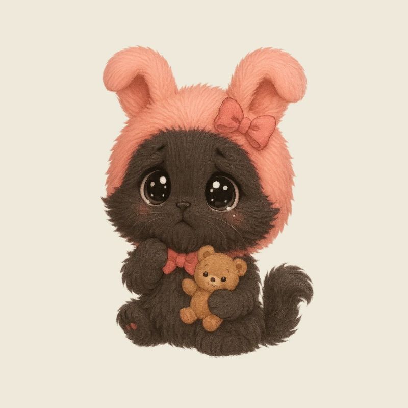 Niedliche flauschige Katze