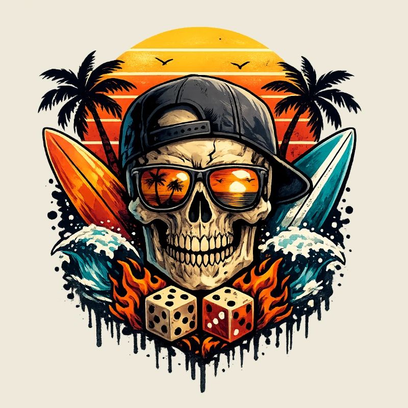 Sunset Skull Vibes
