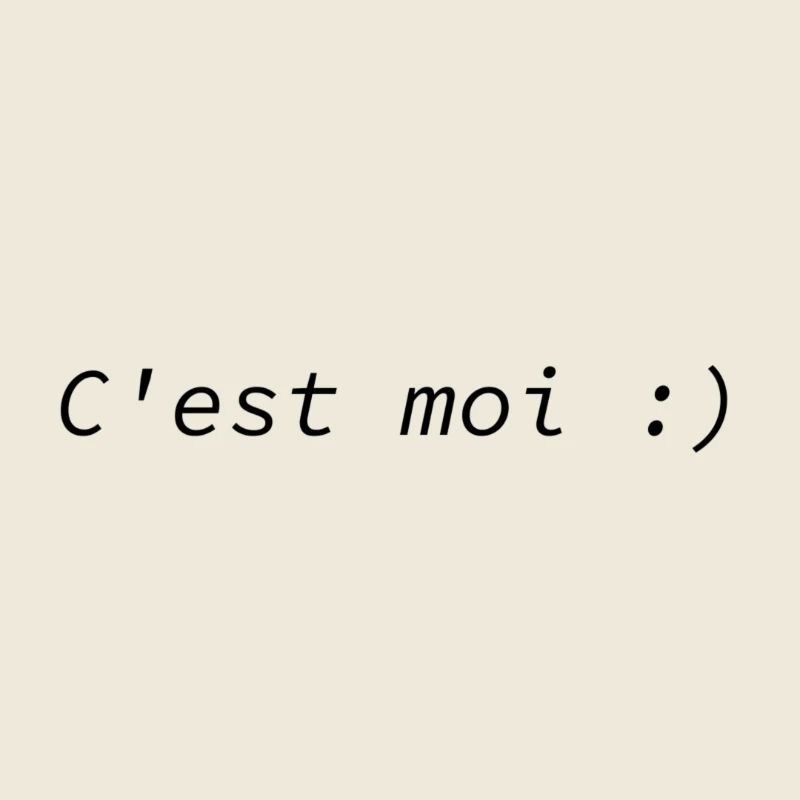 C'est moi :)