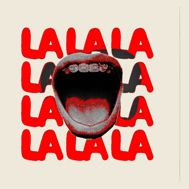 LALA Scream Typografie