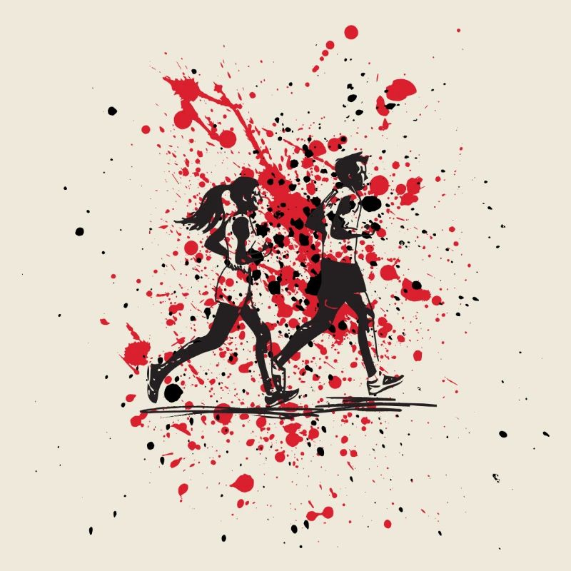 Red Runs and Splashes