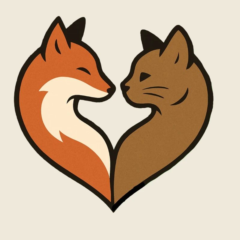 Forme de cœur d’animal