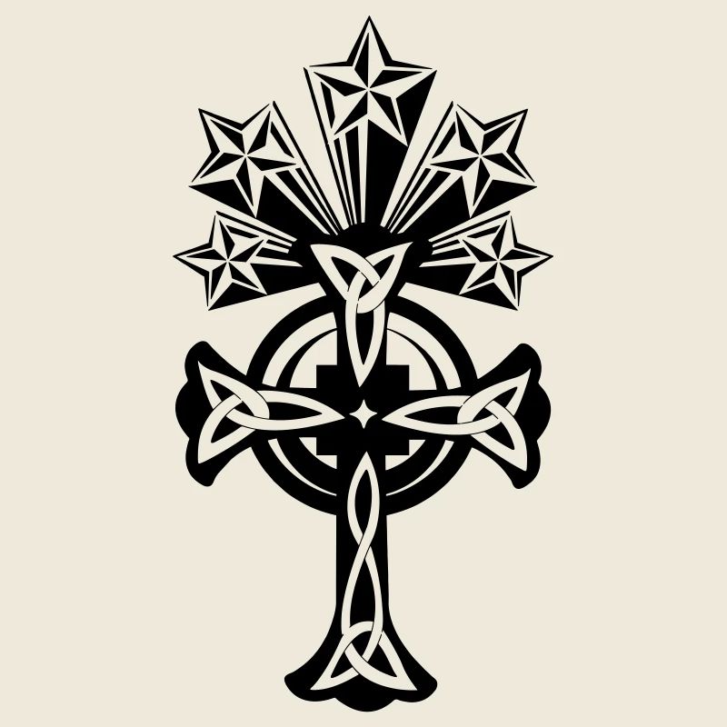 Celtic cross 5 stars