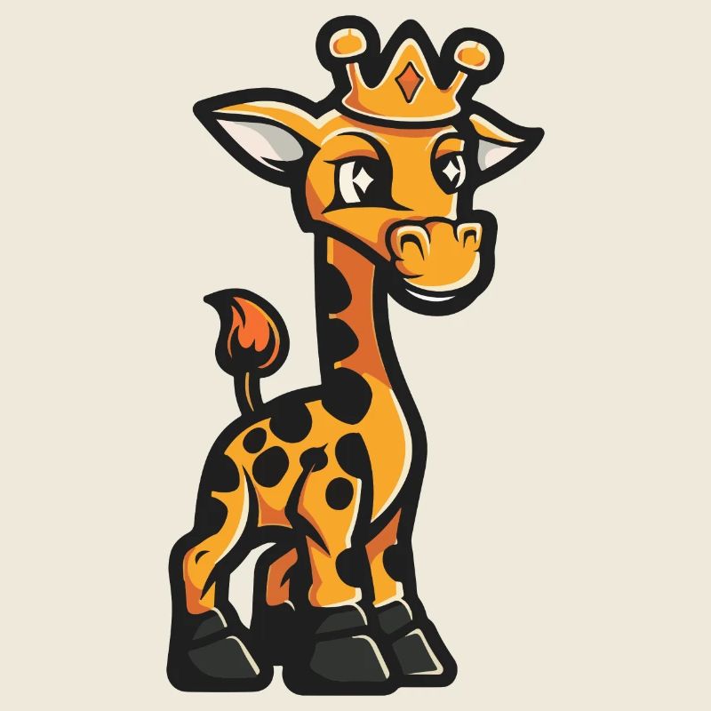 Giraffe Cartoon Krone
