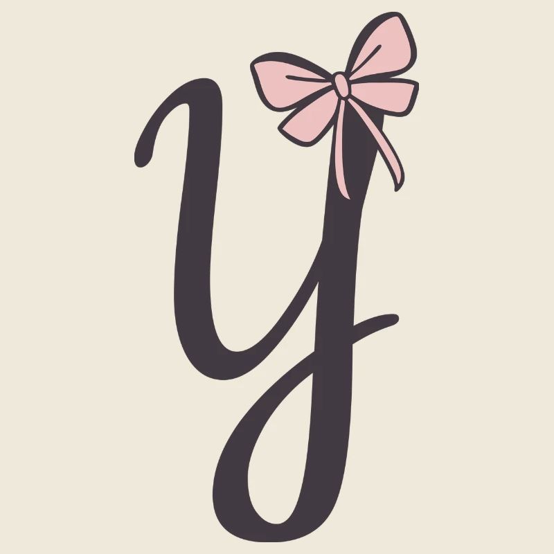 Anfangsbuchstabe Y Schleifchen