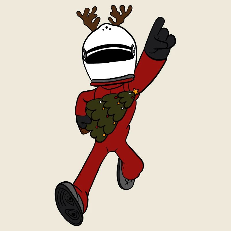 Rennfahrer Weihnachten 
