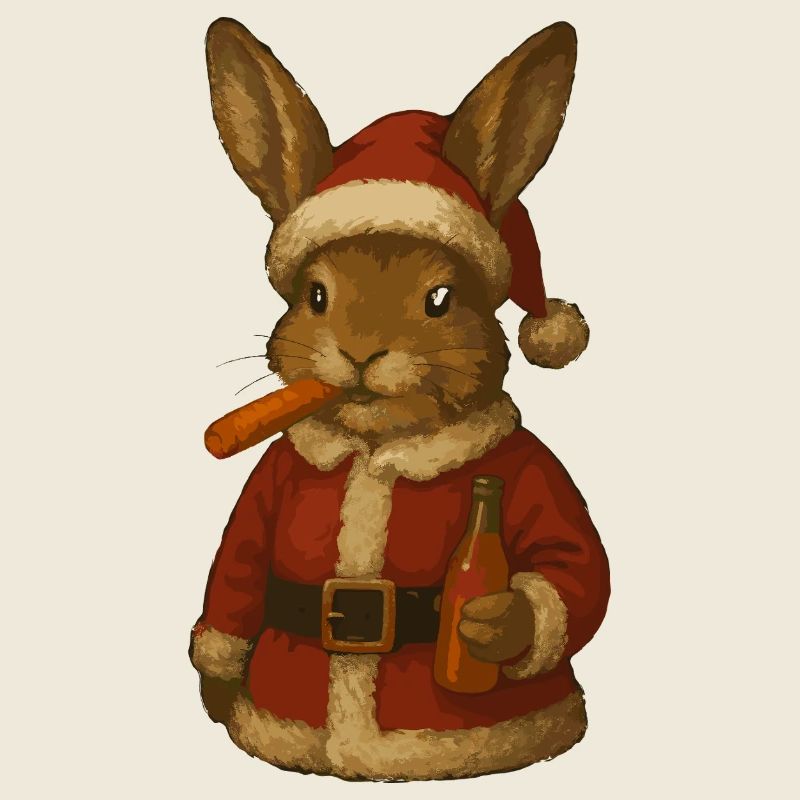 Costume de Père Noël Lapin de Noël